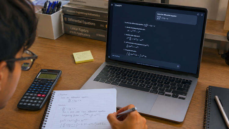 The Most Expensive Thing AI Can Steal Isn't Your Job 3 Students use AI to solve mathematical problems as part of research